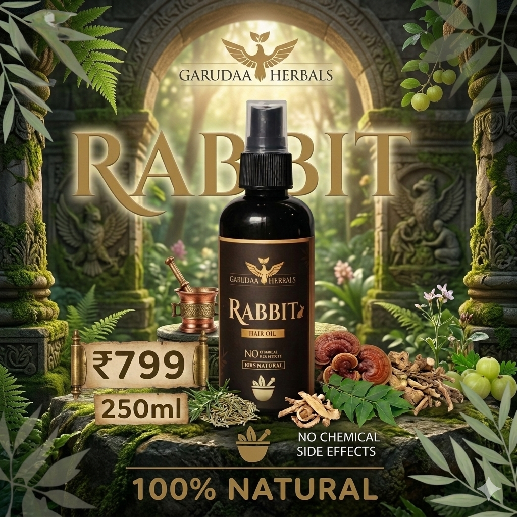 Rabbit Herbal Hair Oil – 100% Stronger, Healthier Growth